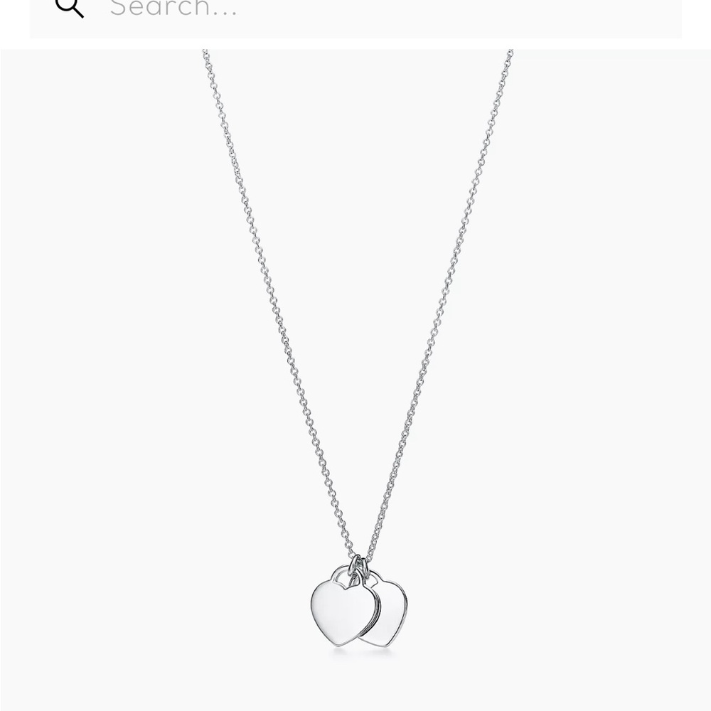 Return to Tiffany®
Double Heart Tag Pendant
in Silver, Mini
